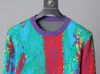2021 Дизайнерский свитер Письмо печатание мужчин Свитера футболки Высокое Качество Круглый с длинным рукавом вышивка толстовки куртки
