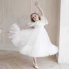 YourSeason 2021 Sommer Frühling Neue Ankunft Kinder Mädchen Niedliche Prinzessin Kleid Weiß Kinder Mädchen Mode Party Elegante Mesh Kleider Q0716