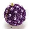 クリスマスツリーの装飾の泡球クリスマスツリーぶら下がっている真珠の丸い装飾ボール飾り子供の贈り物祭パーティーペンダントBH4951