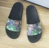 Designer Mannen Vrouwen Sandalen met Correct Bloem Box Stofzak Schoenen Snake Print Slide Zomer Wide Flat Slipper Maat 35-48