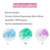 100 stks / zak Disposable Microbrush Eyelashes Extension Individuele Lash Removing Swab Micro Borstel voor Eyelash Extension Tools