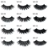 Styles de haute qualité 3D cils de vison naturels faux cils lumière douce faux paillettes cosmétiques outils extension cils avec cils pince à épiler brosse maquillage