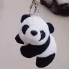 12cm Charm Women Fur Key Chain Fluffy Key Ring Purse Animal Pendant Jewelry Big Cute Panda Fur Keychains Decoration For Bag G1019