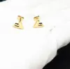 Mode Charme Stud Ohrringe Für Frauen Gold Silber Kupfer Ohrring Designer Schmuck Luxus Liebe Buchstaben Bolzen Ohrring Männer Hoops