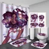 Zasłony prysznicowe afrykańska zasłona afro urocza seksowna czarna dziewczyna łazienka amerykańska loli anty-szykująca dywaniki toaleta pokrywka mata dywan268c
