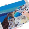 Huacan 3D Full Square Painting Town Craft Corp Nieuwe aankomst Diamant Borduurwerk Landschap Santorini Mosaic Seaside Wall Art
