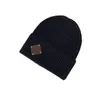 Erkek Kadın Beanies Yün Örgü Şapkalar Top Kapaklar Deri Çıkışlar Spor Tarzı Hat Beanie Cap Casual Spring Winter Fit Kafatası Kapakları Ücretsiz Boyut