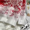 세련된 눈송이 패턴 patckwork 풀오버 달콤한 귀여운 turtleneck 스위터 여성 가을 ​​크리스마스 니트 톱 210422
