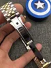 Men's watch mechanical automatic winding 2813 movement stainless steel watchband sapphire glass folding buckle