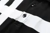 2022 Mens Polos Trycktskjorta Tecknad 100% bomull Kortärmad Camisas Stand Collar Male Shirts M-3XL # 03