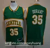 Vintage SeattleSuperSonics SonicsJersey Kevin 35 Durant New Ray 20 Allen Maillots de basket bon marché