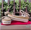 Ontwerper- Dames Sandalen Zomermode Sandaal mooi Vierkant comfortabel Teen Hak Slippers Gladiator Dames Slides Schoenen