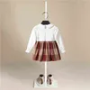 1-5 Jahre Herbst Mädchen Kleid Baumwolle Langarm Kinder Kleid Marke Druck Kinder Kleider für Mädchen Mode Mädchen Kleidung 211224