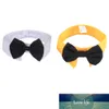 New Arrival Yellow Pet Bow Tie Collar Dog Cat Puppy Bowknot Tie Cotton Adjustable Neck Tie