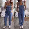 Women Jumpsuits Overalls Denim Jeans Bib Trousers Long Pants Dungarees Harajuku Autumn Jumpsuit Ladies 210708