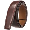 31CM Luxury No Buckle Belt Brand Men High Quality Male Genuine Real Leather Strap ForJeans Mens LY131-3691