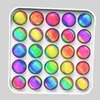 Rainbow Push Popers Bubble Fidge игрушка обновлена ​​версия красочный ABS сенсорное беспокойство рельефы для детей дети декомпрессионные игрушки противосвязные подарок и коробка