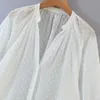 Été femmes en mousseline de soie mince robe à manches longues en vrac grande taille Transparent es femme mode rue chemises vestidos 210513