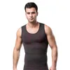 Men's Body Shapers Men's European American Comfortable Sweat Absorption Breathable Men Vest Shaping Seamless Bamboo Charcoal Fabric