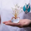 HD Küçük Kristal Bonsai Fortune Para Ağacı Heykelcik AB Boncuk Pencere Suncatcher Showpiece Iyi Şanslar için, Servet Refah 210924