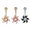 Clear Ring Belly Style Button Navel Ringen Body Piercing Sieraden Dangle Accessoires Fashion Charm