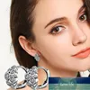 Nuovi orecchini originali in zircone per le donne Orecchini per orecchini di moda europea e americana Orecchini in argento placcato per gioielli Prezzo di fabbrica design esperto Qualità