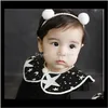 Baby, & Maternity Drop Delivery 2021 Princess Baby Kids Double Fur Balls Beach Bands Bandanas Child Hair Accessories Headbands Band Black Whi