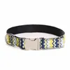 Fashion Wave Pattern Pet Dog Collar Adjustable Zinc Alloy Buckle Available Collars & Leashes