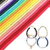 6mm colorido argila frisada disco espaçador grânulos pulseira colar espaçadores diy bohemian solto talão charme acessórios de jóias