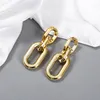 Fashion Luxury Golden Chain Charm Four Styles Chains Design Acrylic Earrings With Gilding Colors 4 Optional Wholesale