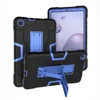 3 in 1 Silicon PC Full Body Case Shockproof Hybrid Robot Heavy Duty Kids Safe Rugged Cover voor Samsung Tab A T590 T830 T387 T510 T720 P200 T290 P610 T307 A7 T500 Lite T220