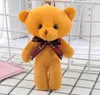 13 cm zacht gevulde beer pluche speelgoed mini teddybeer poppen speelgoed klein cadeau voor feest bruiloft sleutelhanger tas hanglang pop
