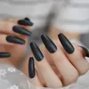 False Nails Red Color Arrivals Nail Tips High Quality Press On Extra Long Matte Coffin Fake Prud22