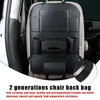 Organizador de carros Auto Trunk Back Storage Bag Bag PU Couro Multi-bolso Organizador Coche Coche