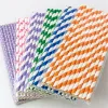Home Colorful Drinking Paper Straws Biodegradable Baby Shower Boy Decoration For Candy Bar Birthday Party Christmas Decorations Kids Adult Decora