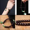 Charm Bracelets Jewelry Blood Sandalwood Bracelet Zambia 7 * 8 Old Pearl With Moonlight Stone Womens Simple Drop Delivery 2021 Lcbmp