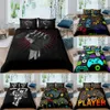 Home Textiles Bedding Set Gamer Life Pattern Printed Comforter Duvet Cover Queen King Size 210615