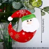 6 Styl Merry Christmas Santa Claus Ornament Księżyc Dzwon Pięcioksiężne Gwiazda Xmas Drzewo Wiszące Wisiorki Nowy Rok Home Party Wakacje Dekoracja TR0103