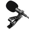 Mini Portable Microphone Clip-on Lapel Lavalier Microphones Wired Mic For Android SmartPhone Laptop Tablet Recording