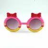 Schöne Kinder Candy Bowtie Sonnenbrille runder Rahmen mit süßer Fliege Mode Mädchen schöne Farben Brille