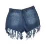 Kvinnors shorts 2021 Summer Women Denim Vintage Solid Tassel High midja Kort jeans plus storlek Casual byxor