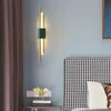 Nowoczesna lampa ścienna LED Nordic Sconces Optrzyki oświetleniowe mieszkalne sypialnia Kuchnia Kuchnia Indoor Decor Minimalistyczne światła Luminaire329K