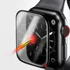 PMMA 3D Full Cover Protective Film Ultra Slim Exect Fit for Apple Watch 7 Serie 41 45mm Skärmskydd iWatch 6/5/4/3/2 / 1 / SE ej glas