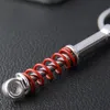 Keychains 1st Creative Absorber Metal Car Keyring Black Red Keychain Key Chain Ring KeyFob Interiör Tillbehör Gadget Gift Miri22