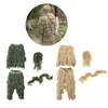 Jaktset Kläder 3D Träd Ghillie Kostymer Sniper Camouflage Kläder Jacka Och Byxor