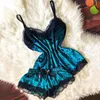 Women's Sleepwear Women Sexy Lingerie Camisole Bow Shorts V-neck Tops Veet Pamas Babydoll Nightdress Underwear Set Fashion