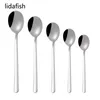 Spoons Lidafish 304 Stainless Steel Flatware Set Dessert Fork Spoon Home Kitchen Dinner Forks And Luxury Cutlery