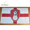 إنجلترا روثرهام يونايتد FC 3 5ft 90cm 150cm بوليستر EPL Flag Banner Decoration Flying Home Garden Flags Festive Gifts220r