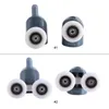 8Pcs/set Up Pulley Wheels Sliding Door Roller Shower Room Rollers Runners Pulleys Screw Cover Cap Cabin Other Hardware