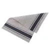 Mats & Pads PVC Stripe Pad Dining Table Mat Chic Striped Cloth Placemat Heat Insulation Non Slip Placemats Bowl